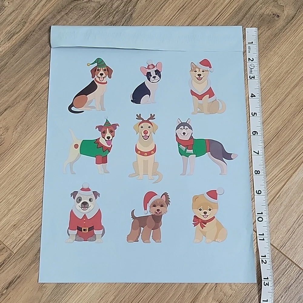 Upaknship Holiday Dog 60 Polymailers